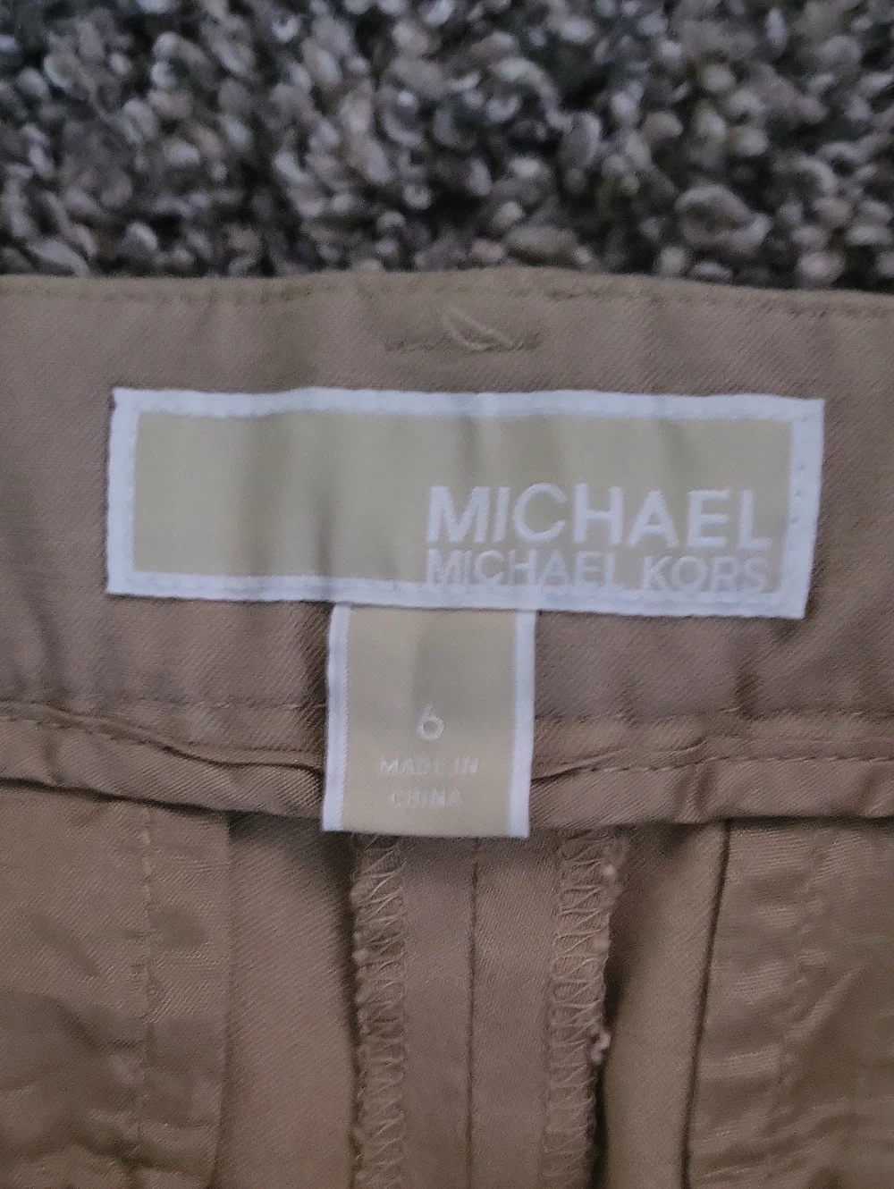 Michael Kors Slim Straight Tan Chino Pants